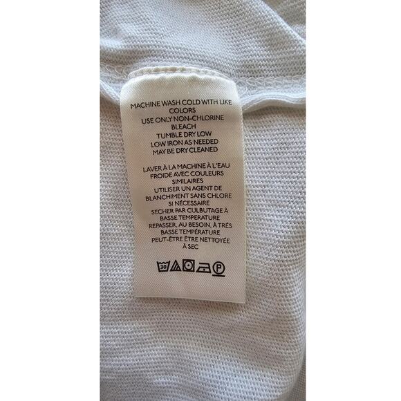 We The Free People Oversized Puff Short Sleeves Blossom Tee Shirt Women XS White - Picture 8 of 9